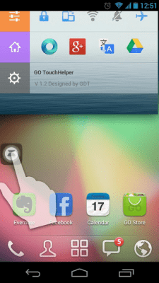 Screenshot of the application GO TouchHelper - #3