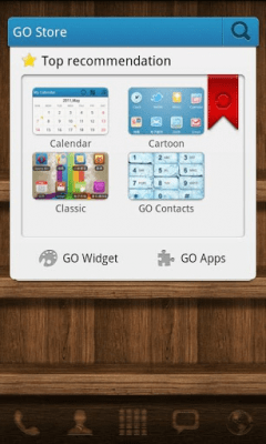 Screenshot of the application Wood Theme GO Launcher EX - #5