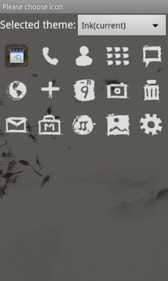Screenshot of the application Ink Theme GO Launcher EX - #8