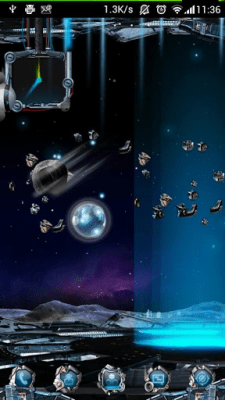 Screenshot of the application Cyber Planet Super Theme GO - #2
