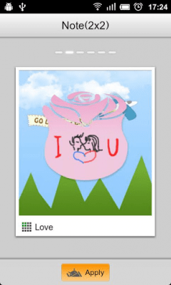 Screenshot of the application GO Note Widget Love Theme - #5