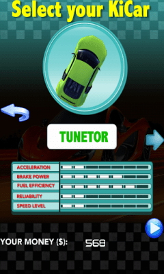 Screenshot of the application KiCar - #2