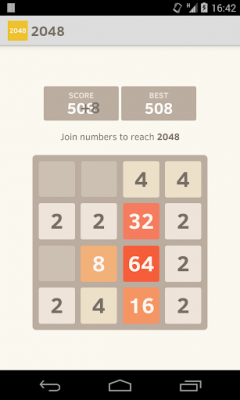Screenshot of the application 2048 (maze game) - #2
