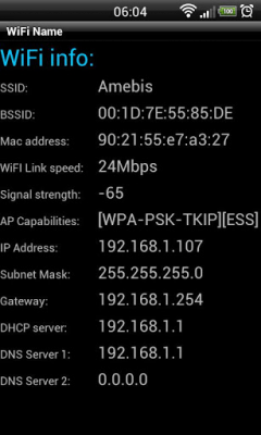 Screenshot of the application WiFi Name & Info - #2