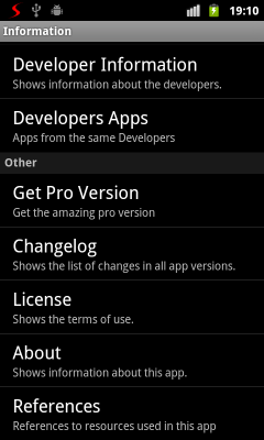 Screenshot of the application Camera Starter - #5