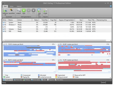 Screenshot of the application O&O Defrag - #2