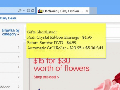 Screenshot of the application Notezilla Portable - #2