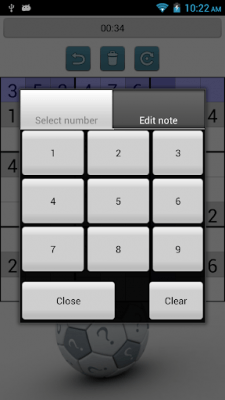 Screenshot of the application Sudoku - #4