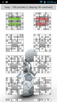 Screenshot of the application Sudoku - #8