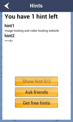 Screenshot of the application Logo Quiz by categories - #8