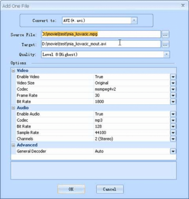 Screenshot of the application MyVideoConverter - #2