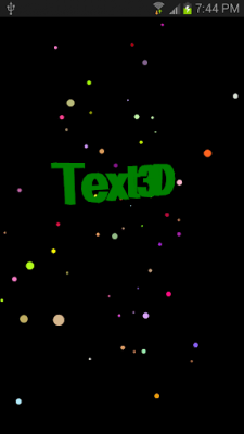 Screenshot of the application 3D Name - #2