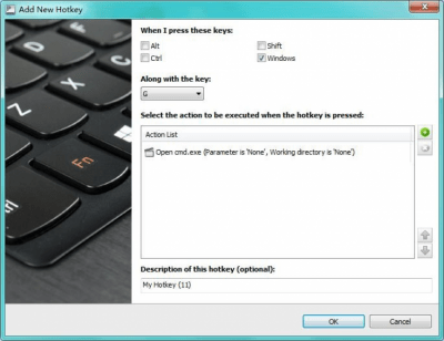 Screenshot of the application Perfect Hotkey - #2