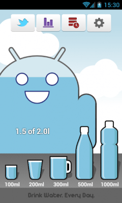 Screenshot of the application Carbodroid - Drinking Water - #1