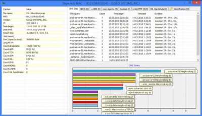 Screenshot of the application Parser Cap - #2