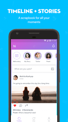 Screenshot of the application hike messenger - #2