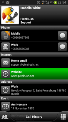 Screenshot of the application PP Theme – Black Green - #2