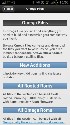 Screenshot of the application Omega Files - #6