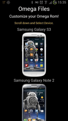 Screenshot of the application Omega Files - #8