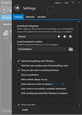 Screenshot of the application Download Ninja - #2