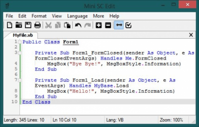 Screenshot of the application PrepixPad - #2