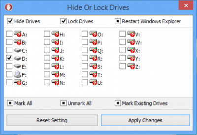Screenshot of the application Simple Run Blocker - #2