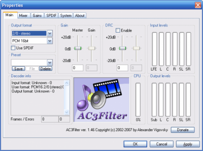 Screenshot of the application X Codec Pack (XP Codec Pack) - #2