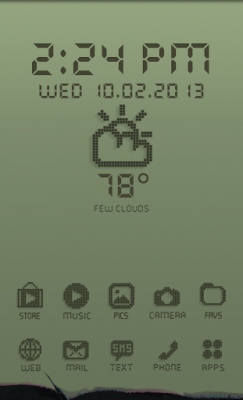 Screenshot of the application MYCOLORSCREEN LCD Retro Theme - #2