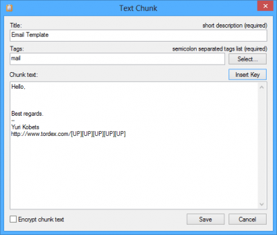 Screenshot of the application True Paste - #2