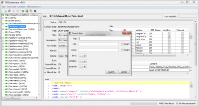 Screenshot of the application DRKSpiderJava - #3