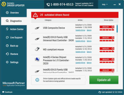 Screenshot of the application Auslogics Driver Updater - #2