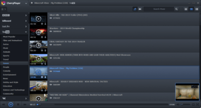 Screenshot of the application CherryPlayer - #2