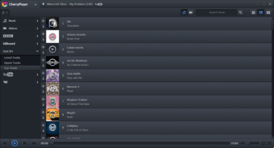 Screenshot of the application CherryPlayer - #4