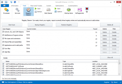 Screenshot of the application Enhanso - #2