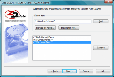Screenshot of the application Active@ ZDelete - #2