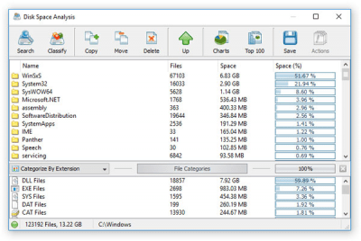 Screenshot of the application DiskBoss - #2