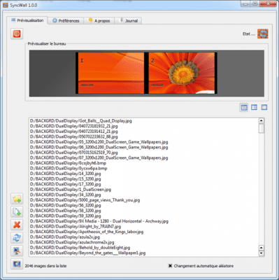 Screenshot of the application SyncWall - #2