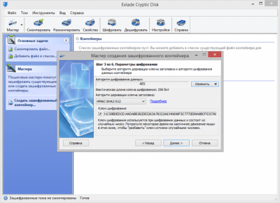 Screenshot of the application Cryptic Disk - #4