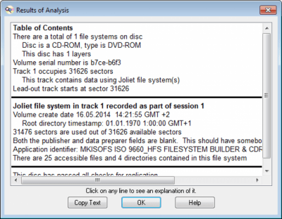 Screenshot of the application CD/DVD Diagnostic - #3