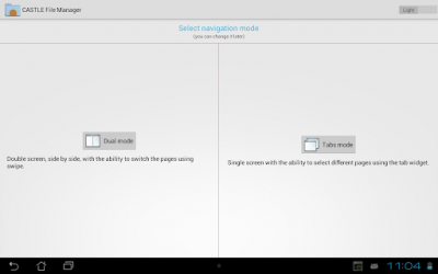 Screenshot of the application CASTLE File Manager - #1