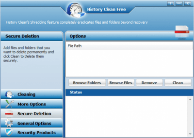 Screenshot of the application History Clean - #2