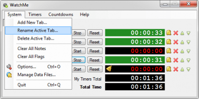 Screenshot of the application WatchMe - #2