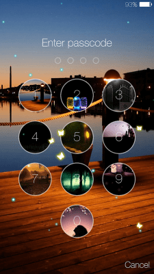 Screenshot of the application Butterfly locksreen - #2