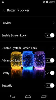 Screenshot of the application Butterfly locksreen - #12