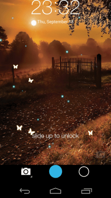 Screenshot of the application Butterfly locksreen - #14