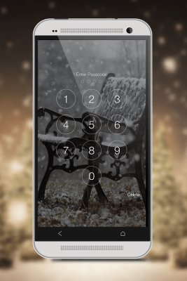 Screenshot of the application Snowfall Screen Lock - #4