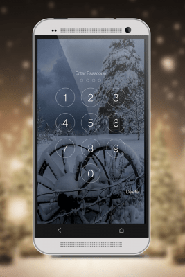 Screenshot of the application Snowfall Screen Lock - #6
