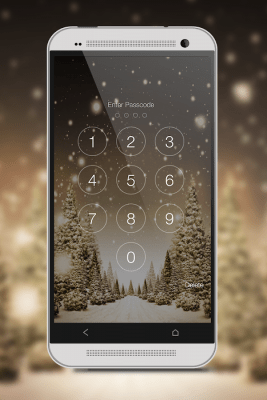 Screenshot of the application Snowfall Screen Lock - #10