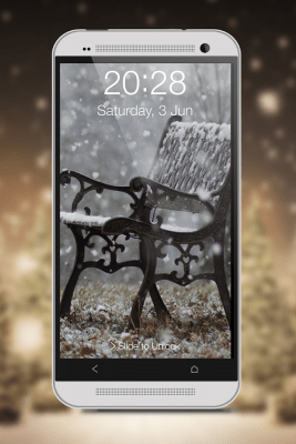 Screenshot of the application Snowfall Screen Lock - #12