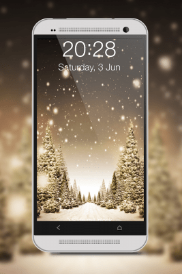 Screenshot of the application Snowfall Screen Lock - #14